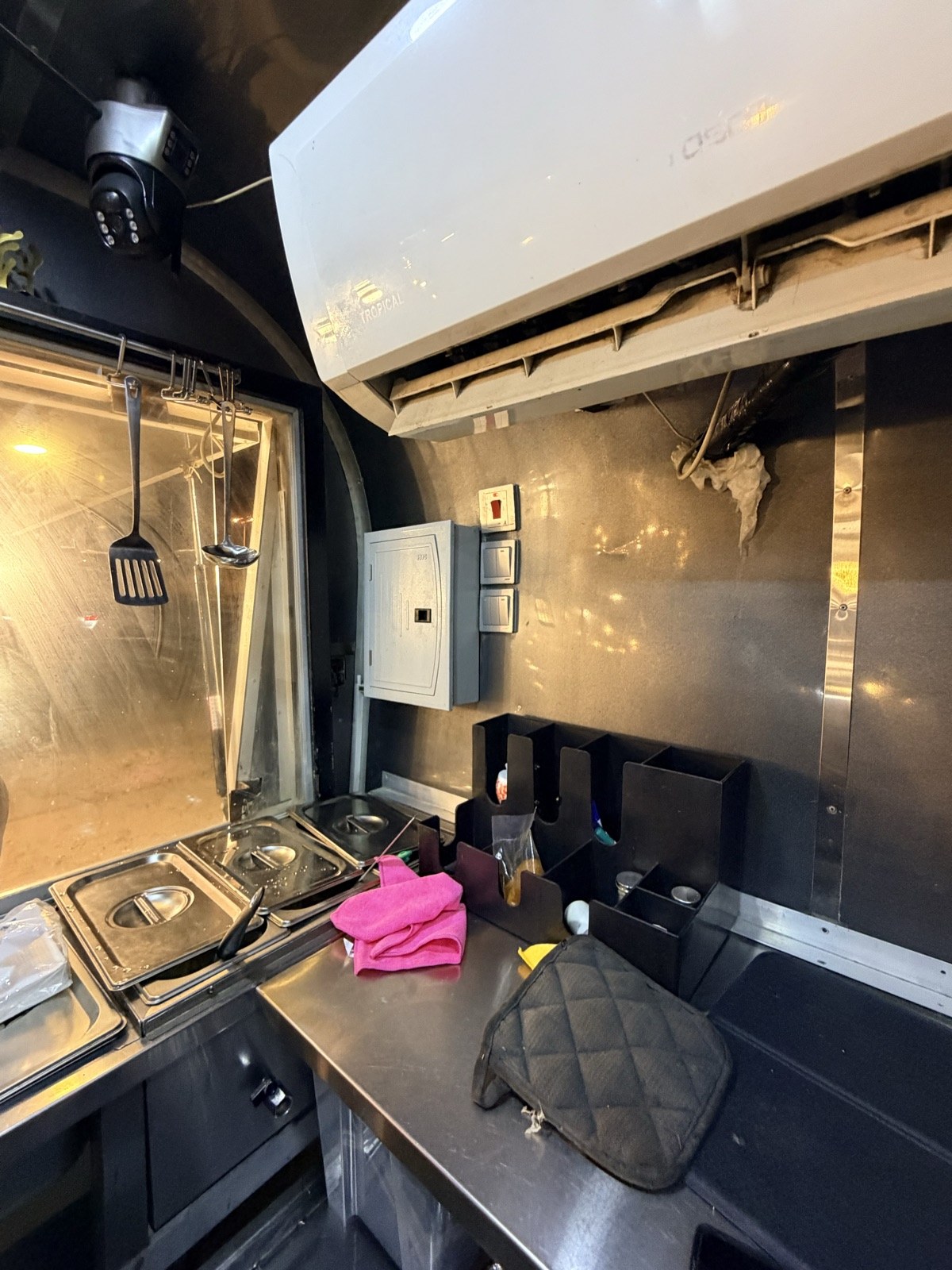 Inside the Spudlicious truck kitchen